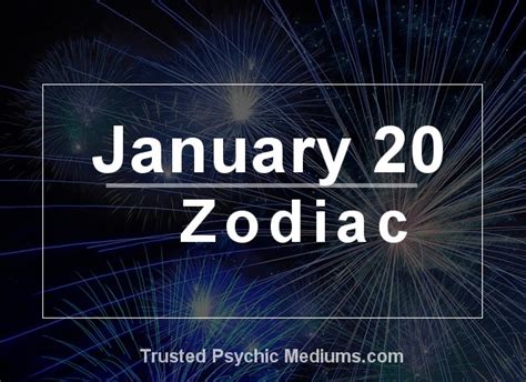 01/20星座|January 20 Zodiac